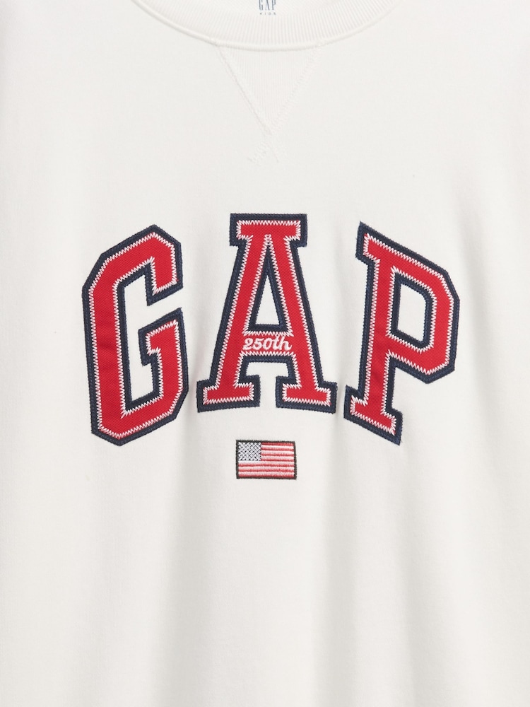 Gap VintageSoft Terry liela izmēra sporta krekls ar grafikas apdruku (4-13gadi) - Attēls 5 no 5