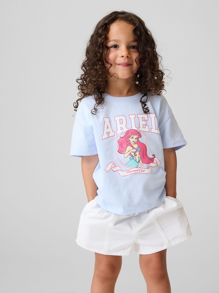 Bleu - Ariel - T-shirt Gap graphique à manches courtes (6mois5ans) - Image 1 de 4