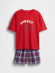 Gap Red Oversized Pyjamas Short Set (6-13yrs) - Image 1 of 3