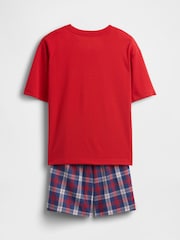 Gap Red Oversized Pyjamas Short Set (6-13yrs) - Image 2 of 3