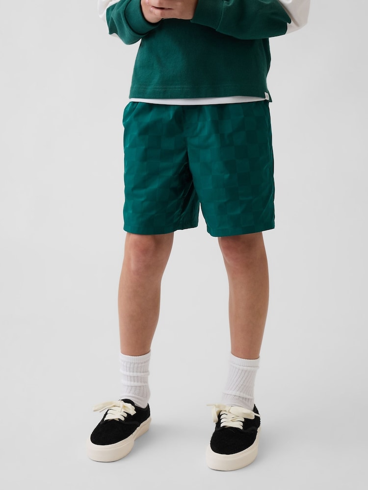 Gap Green Relaxed Quick-Dry Shorts (4-13yrs) - Image 1 of 5 Gap Green Relaxed Quick-Dry Shorts (4-13yrs) - Image 1 of 5