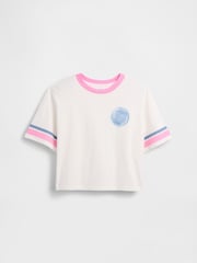 Blanco - Camiseta oversize de manga corta con estampado gráfico de Gap (4-13años) - Imagen 3 de 4