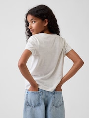 Gap Grey Daisy Graphic Short Sleeve T-Shirt (4-13yrs) - Image 2 of 4