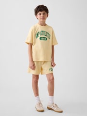 Gap Yellow Relaxed Pull On French Terry Shorts (4-13yrs) - Image 3 of 3