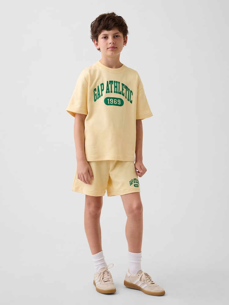 Gap Yellow Relaxed Pull On French Terry Shorts (4-13yrs) - Image 3 of 3