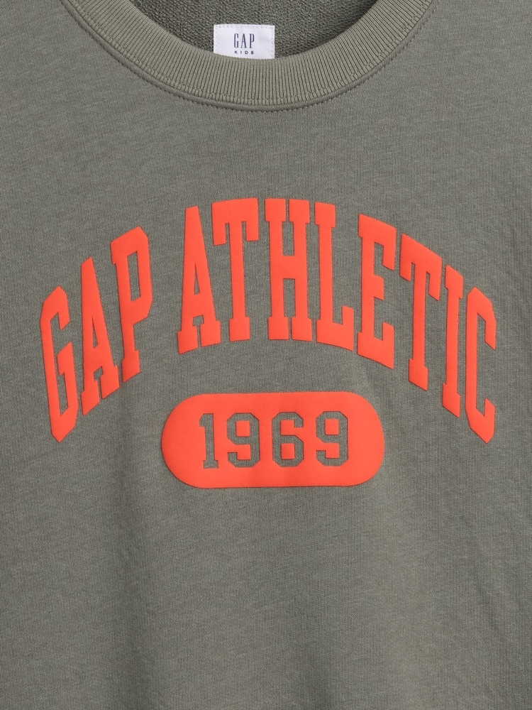 Gap Green French Terry Short-Sleeve Sweatshirt (4-13yrs) - Image 5 of 5