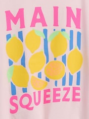 Gap Pink Oversized Knot-Tie Graphic Short Sleeve T-Shirt (4-13yrs) - Image 3 of 3