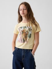 Gap Yellow Graphic Short Sleeve T-Shirt (4-13yrs) - Image 1 of 3