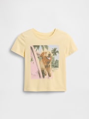 Gap Yellow Graphic Short Sleeve T-Shirt (4-13yrs) - Image 2 of 3