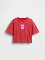 Gap Red Oversized Graphic Short Sleeve T-Shirt (4-13yrs) - Image 3 of 4