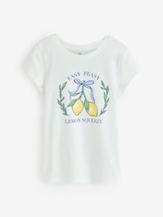 Blanc citron - Gap T-shirt graphique à manches courtes (4-13 ans) - Image 1 de 4