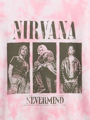 Gap Pink Nirvana Relaxed Graphic Short Sleeve T-Shirt (4-13yrs) - Image 2 of 2