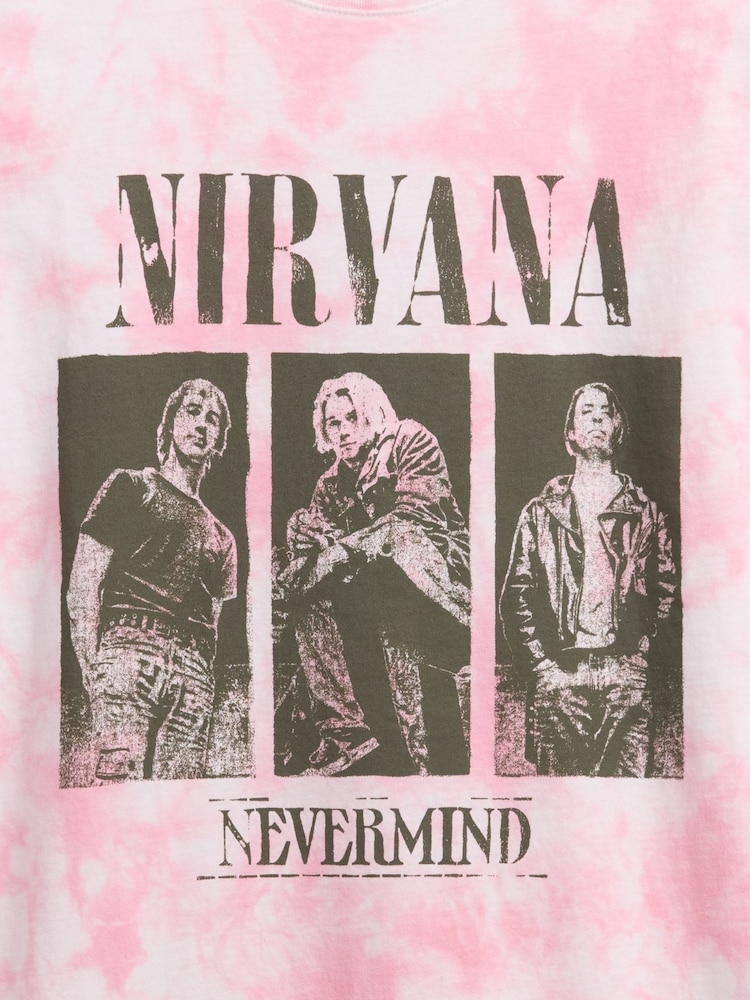 Gap Pink Nirvana Relaxed Graphic Short Sleeve T-Shirt (4-13yrs) - Image 2 of 2