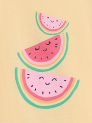 Gap Yellow Watermelon Graphic Short Sleeve T-Shirt (6mths-5yrs) - Image 3 of 3
