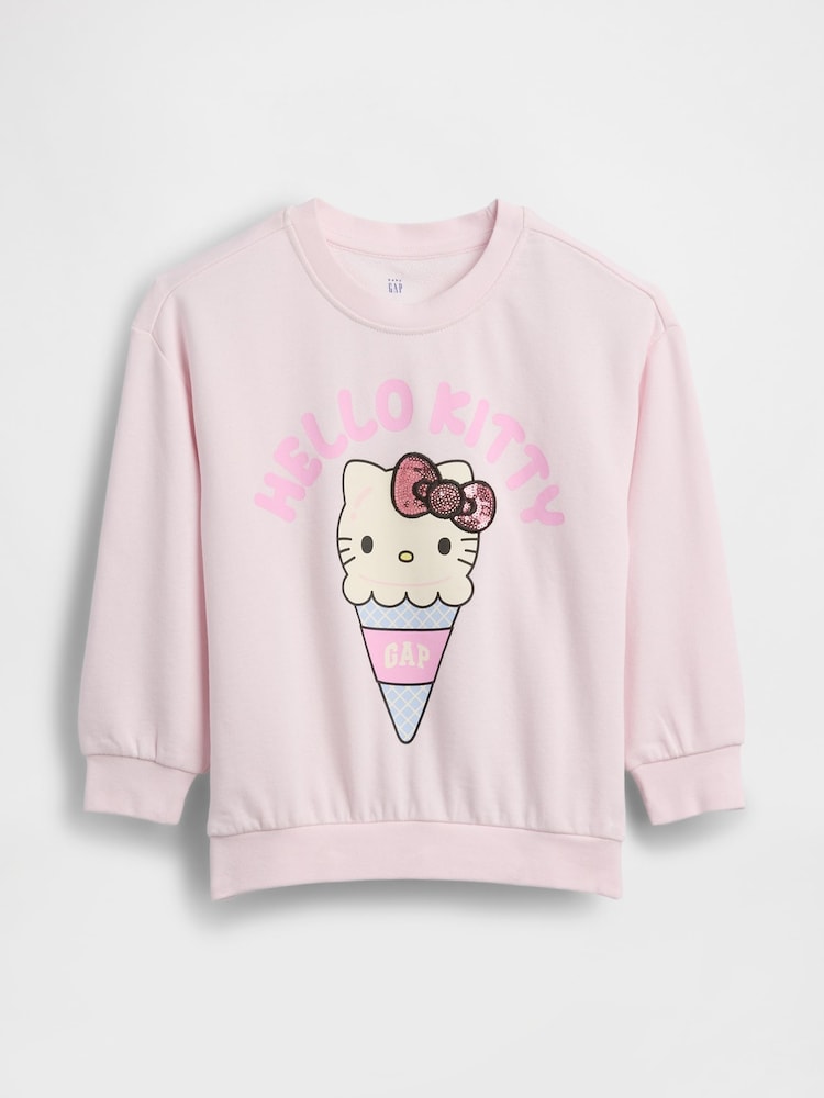 Gap Pink VintageSoft Hello Kitty Sweatshirt (2-5yrs) - Image 1 of 2 Gap Pink VintageSoft Hello Kitty Sweatshirt (2-5yrs) - Image 1 of 2