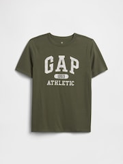 Gap Kahki Green Graphic Short Sleeve T-Shirt (4-13yrs) - Image 1 of 3