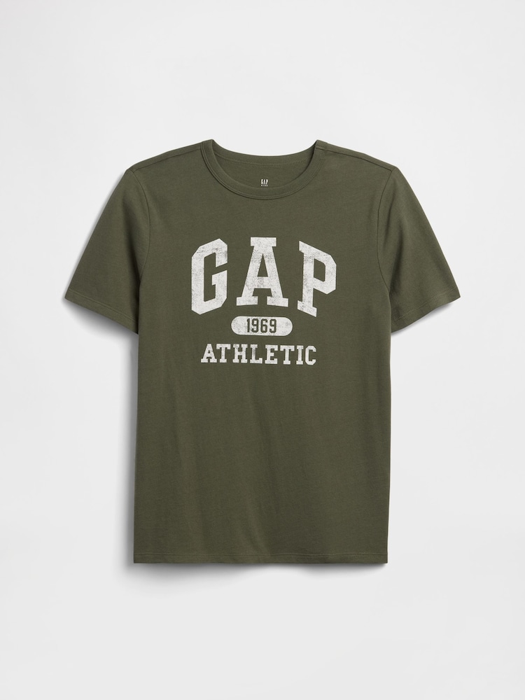 Gap Kahki Green Graphic Short Sleeve T-Shirt (4-13yrs) - Image 1 of 3