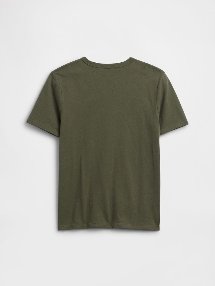 Gap Kahki Green Graphic Short Sleeve T-Shirt (4-13yrs) - Image 2 of 3