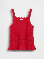 Rojo - Gap Crochet Scalloped Vest (6mths-5yrs) - Imagen 2 de 4