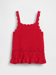Rojo - Gap Crochet Scalloped Vest (6mths-5yrs) - Imagen 3 de 4