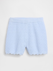 Azul - Gap Crochet Scalloped Pull On Shorts (6mths-5yrs) - Imagen 2 de 4