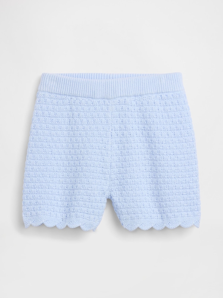 Azul - Gap Crochet Scalloped Pull On Shorts (6mths-5yrs) - Imagen 2 de 4 Azul - Gap Crochet Scalloped Pull On Shorts (6mths-5yrs) - Imagen 2 de 4