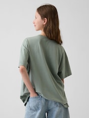 Gap Green Oversized Graphic Short Sleeve T-Shirt (4-13yrs) - Image 2 of 4