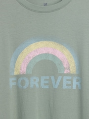 Gap Green Oversized Graphic Short Sleeve T-Shirt (4-13yrs) - Image 4 of 4