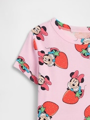 Gap Pink Disney Minnie Mouse pyjama Set (6mths-5yrs) - Image 3 of 3