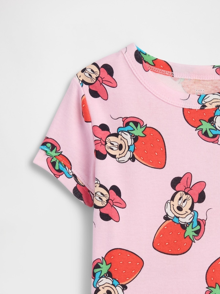 Gap Pink Disney Minnie Mouse pyjama Set (6mths-5yrs) - Image 3 of 3