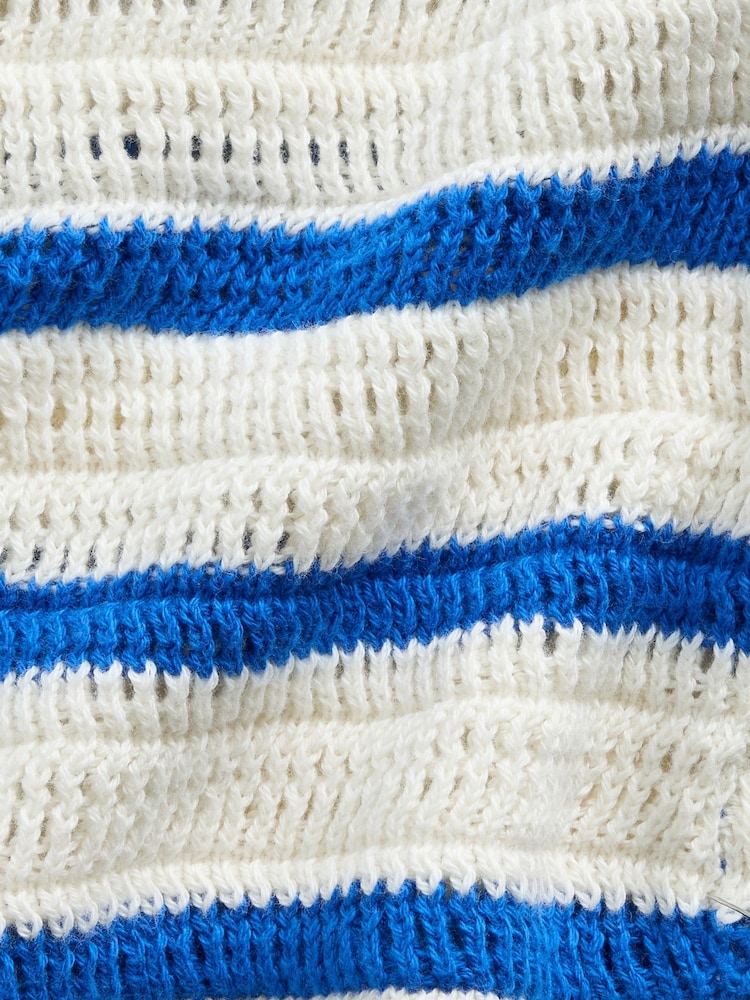 Gap Blue Stripe Crochet Outfit Set (0-24mths) - Image 3 of 3