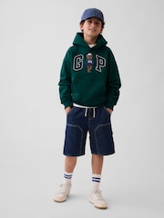 Gap Green VintageSoft Relaxed Brannan Bear Logo Hoodie (4-13yrs) - Image 4 of 5