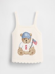 Gap Cream Brannan Bear Knitted Vest (6mths-5yrs) - Image 2 of 4