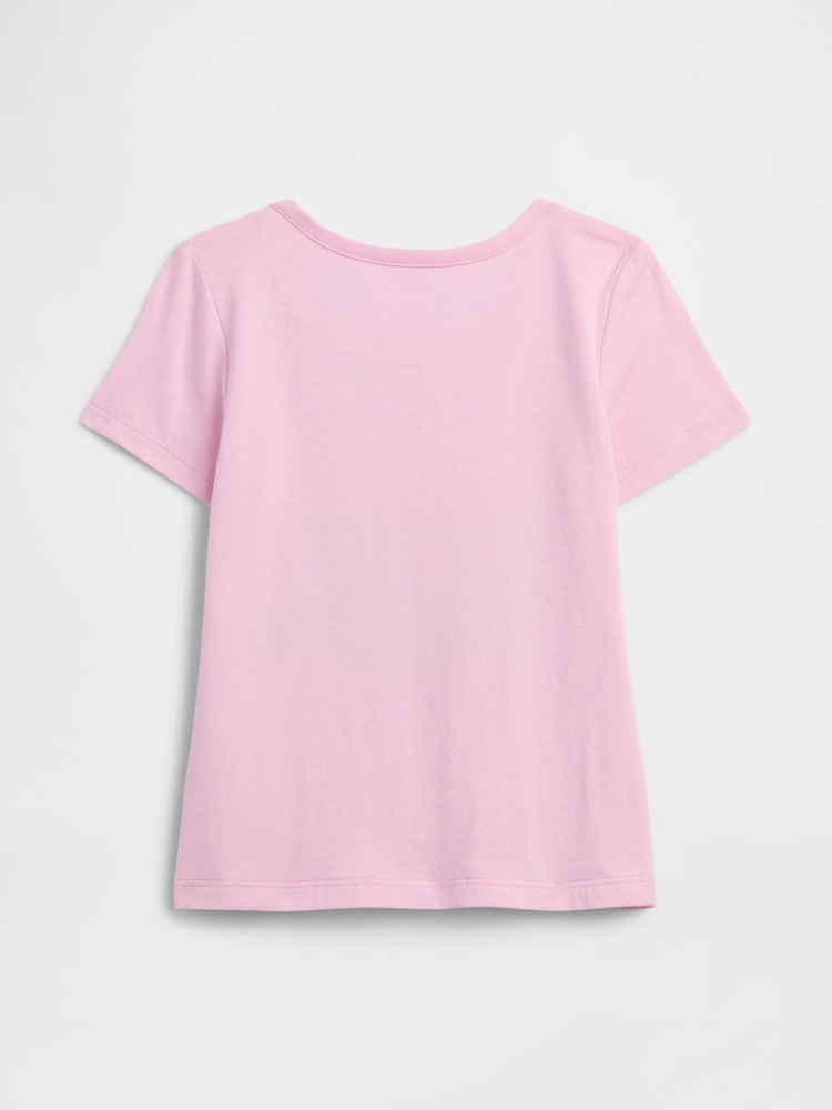 Gap Pink Graphic Short Sleeve T-Shirt (6mths-5yrs) - Image 2 of 3