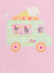 Gap Pink Graphic Short Sleeve T-Shirt (6mths-5yrs) - Image 3 of 3