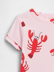 Gap Pink Lobster Pyjamas Set (6mths-5yrs) - Image 3 of 3