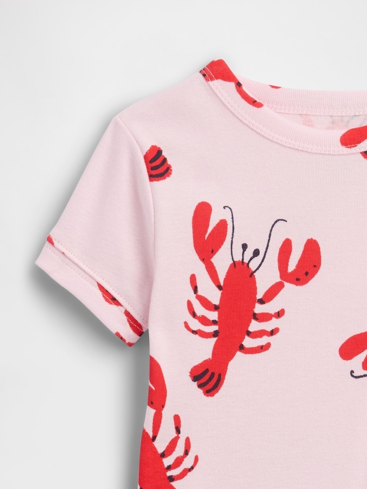 Gap Pink Lobster Pyjamas Set (6mths-5yrs) - Image 3 of 3