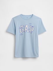 Gap Light Blue Graphic Short Sleeve T-Shirt (4-13yrs) - Image 1 of 3