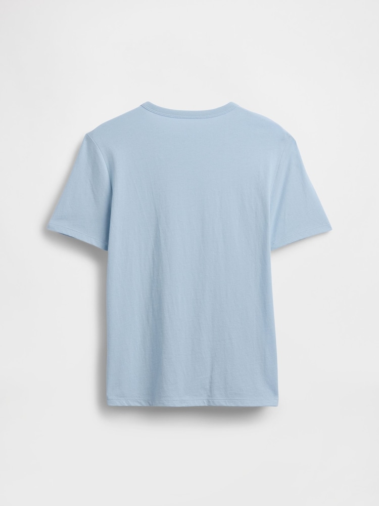 Gap Light Blue Graphic Short Sleeve T-Shirt (4-13yrs) - Image 2 of 3