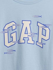 Gap Light Blue Graphic Short Sleeve T-Shirt (4-13yrs) - Image 3 of 3