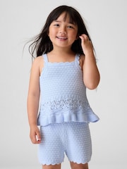 Azul - Gap Crochet Scalloped Vest (6mths-5yrs) - Imagen 1 de 4
