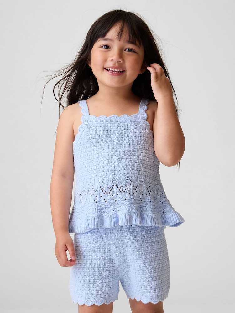 Azul - Gap Crochet Scalloped Vest (6mths-5yrs) - Imagen 1 de 4