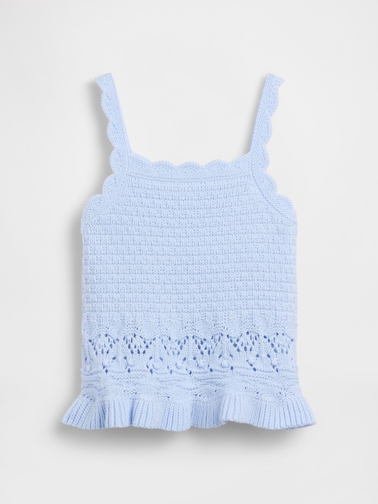 Azul - Gap Crochet Scalloped Vest (6mths-5yrs) - Imagen 2 de 4