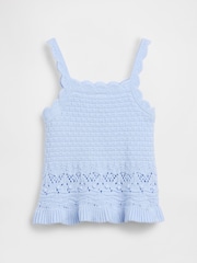 Azul - Gap Crochet Scalloped Vest (6mths-5yrs) - Imagen 3 de 4