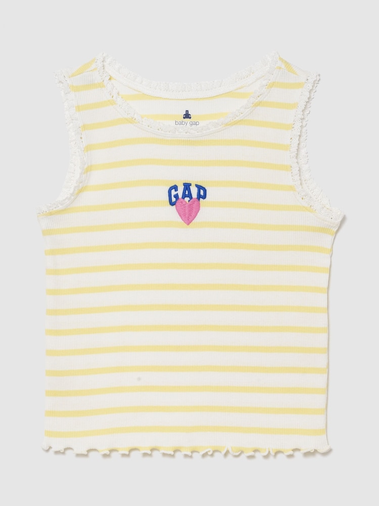 Amarillo - Gap Graphic Logo Rib Vest (6mths-5yrs) - Imagen 1 de 3