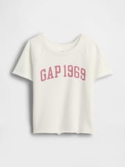 Gap White French Terry Short Sleeve Sweatshirt (6mths-5yrs) - Image 1 of 3