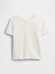 Gap White French Terry Short Sleeve Sweatshirt (6mths-5yrs) - Image 2 of 3