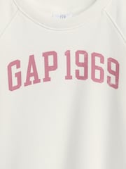 Gap White French Terry Short Sleeve Sweatshirt (6mths-5yrs) - Image 3 of 3