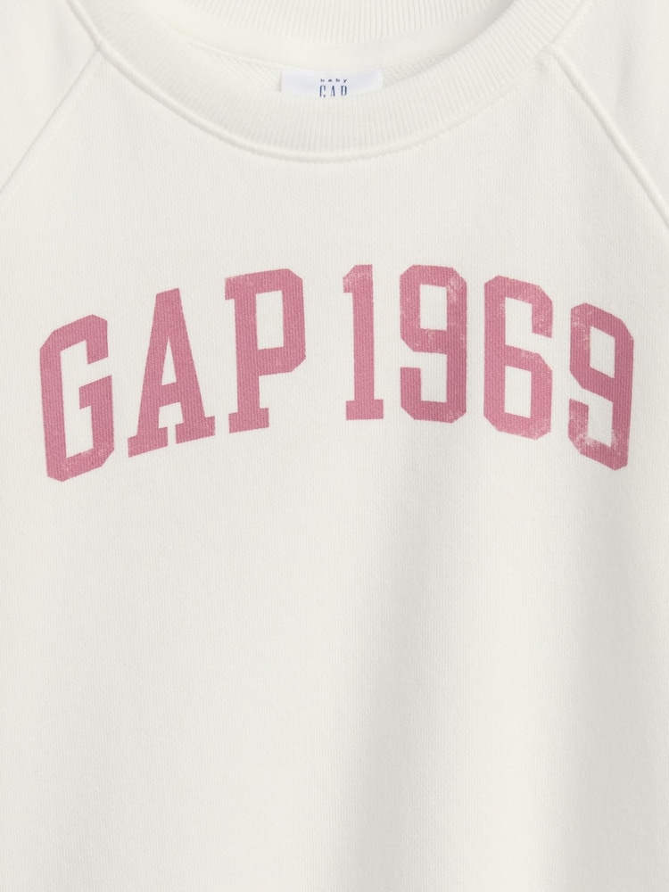 Gap White French Terry Short Sleeve Sweatshirt (6mths-5yrs) - Image 3 of 3 Gap White French Terry Short Sleeve Sweatshirt (6mths-5yrs) - Image 3 of 3