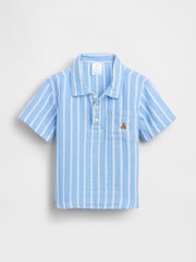 Raya azul - Gap Gauze Print Polo Shirt (6mths-5yrs) - Imagen 2 de 4